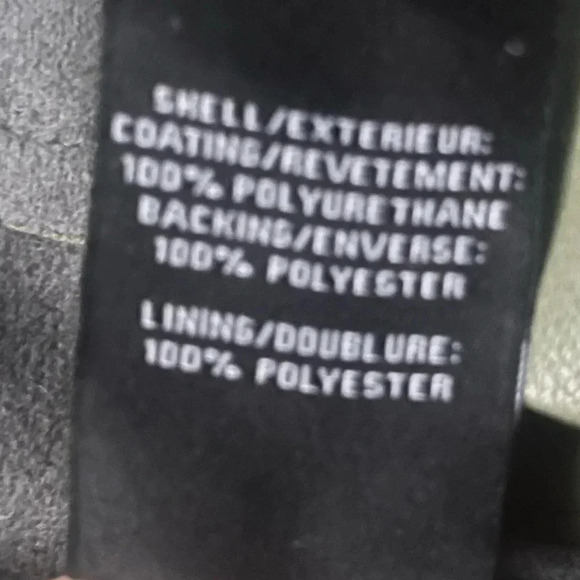 7 For All Mankind Faux Leather Light Olive Green Wide Leg Pants Size S - Picture 4 of 9